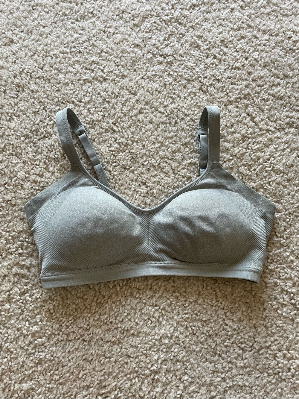 Warner's Light Gray Wireless Seamless Bra